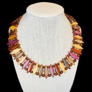 Wooden necklace Hand made from Costa Rica